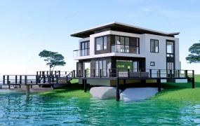Small Waterfront Home