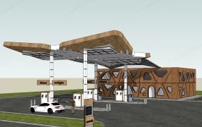 Gas Station Building