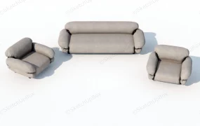 Elegant Fabric Sofa Set