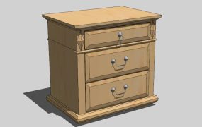 Wooden Bedside Cabinet