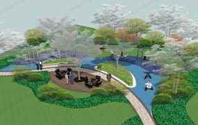 Exercise Stations In Public Park