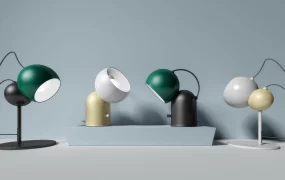 Modern Spherical Table Lamp Collection SketchUp 3D Model