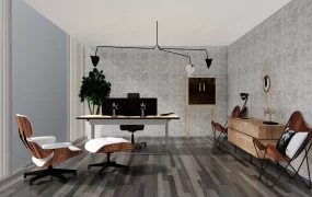 Modern Rustic Home Office