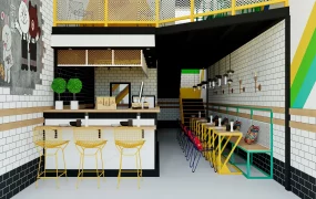 Milk Tea Shop Interior Design
