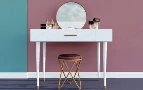 Modern White Dressing Table