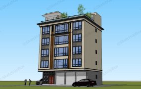 5 Storey House Design With Roof Garden