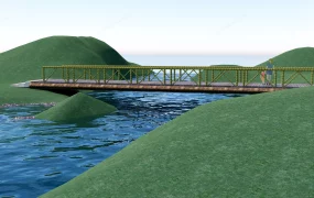 Pedestrian Timber Bridge