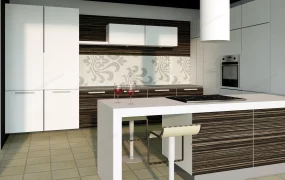 Small One Wall Kitchen With Island