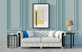 Tufted Loveseat And Side Table Set