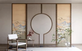 Chinese Style Accent Room Divider