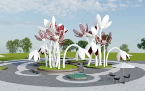 Large Flower Sculpture