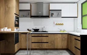 Small Modern Rustic Kitchen