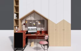 Teen Study Workstation And Wardrobe System