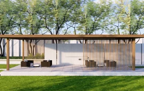 Outdoor Pavilion Structure