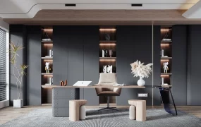 Dark Modern Home Office