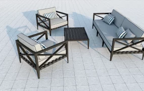 Industrial Style Sofa Set