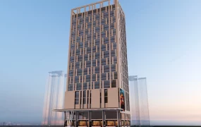 Contemporary High Rise Mixed Use Building