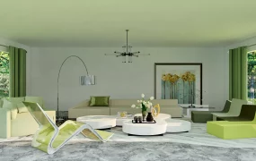 Natural Green Living Room Ideas