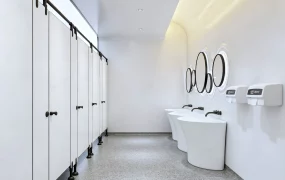 Minimalist Public Restroom Design