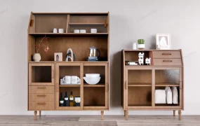 Modern Buffet Sideboard Set