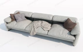 Light Grey Leather Sofa Set