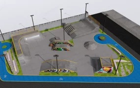 Modern Urban Skatepark