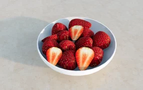 Strawberries In Plate