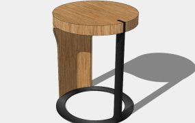 Cylinder End Table