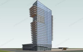 Modern Skyscraper Office Building