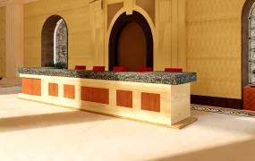 Retro Hotel Reception Desk