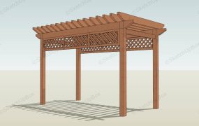 Wooden BackYard Pergola