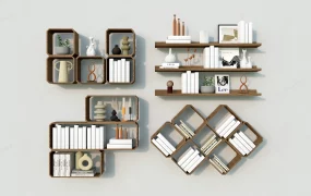 Wall Mount Bookshelves