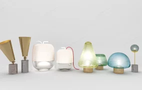 Glass Mini Table Lamps