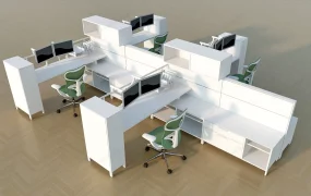 4 Cubicle Office Workstation