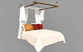 Rustic Canopy Bed