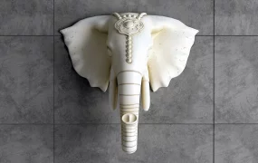 Elephant Head Wall Decor