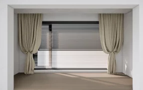 Living Room Drapes And Blinds