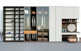 Wardrobe With Dressing Table Design