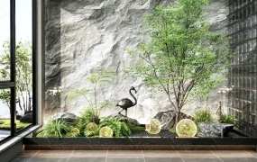 Modern Indoor Courtyard Garden