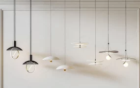 Modern Architectural Pendant Light Collection SketchUp 3D Model