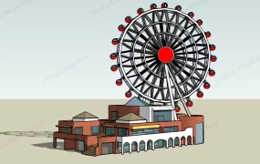 Ferris Wheel In Amusement Park