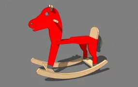 Wood Rocking Horse