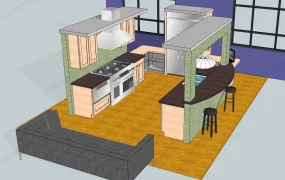 U Shaped Kitchen Layout