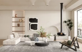 Wabi Sabi Minimalist Living Room