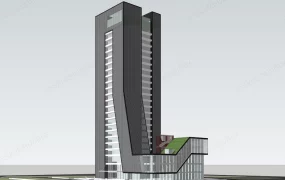 Modern High Rise Office Building