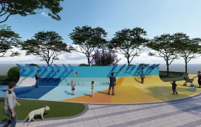Outdoor Public Park Fitness & Play Zone