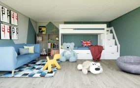 Boys Bunk Bed Room Idea
