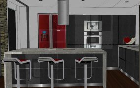 Red And Black Kitchen Ideas