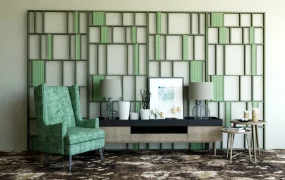 Accent Chair And Wall Decor