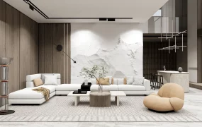 Spacious Modern Living Room